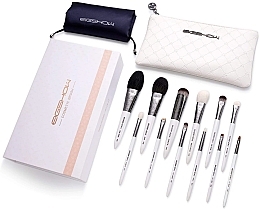 Makeup Brush Set, 12pcs - Eigshow Classic Makeup Brush Kit Light Gun Black — photo N2