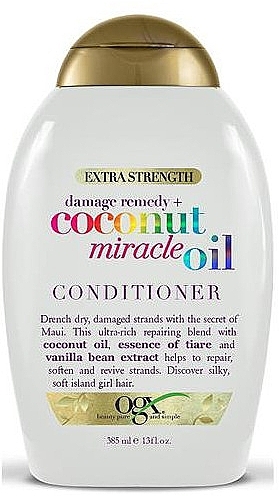 Coconut Oil Conditioner for Damaged Hair - OGX Coconut Miracle Oil Conditioner — photo N1