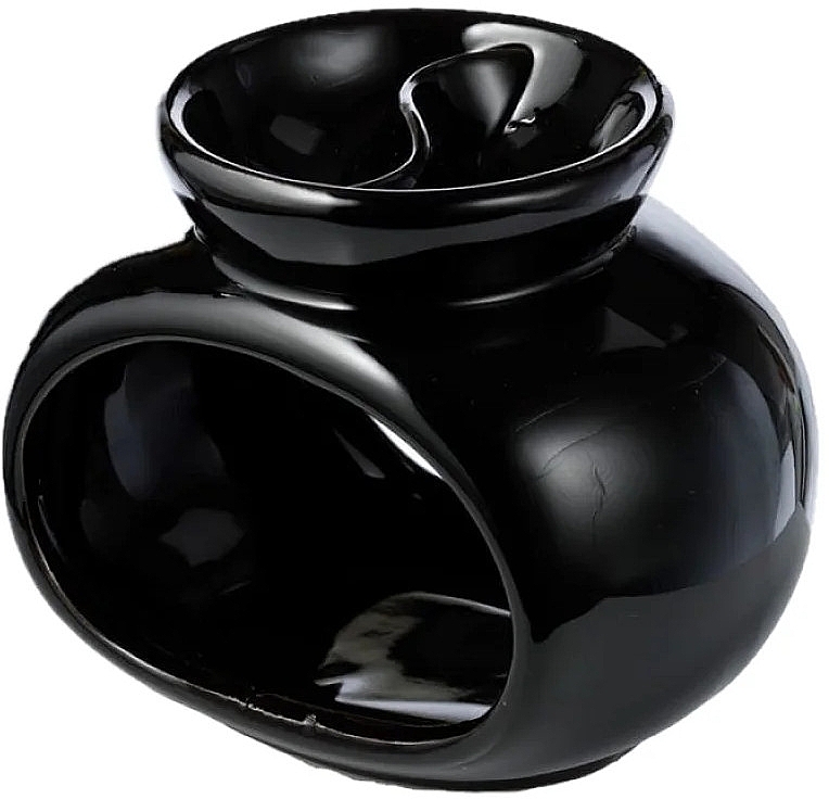 Ceramic Aroma Lamp, black - Home Nature — photo N1