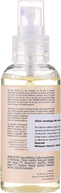 Fixative Hair Elixir - BioBotanic BioCare Aqua Fixative Elixir — photo N3