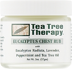 Fragrances, Perfumes, Cosmetics Anti-Cold Body Balm - Tea Tree Therapy Eucalyptus Chest Rub