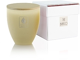 Fragrances, Perfumes, Cosmetics Giardino Benessere The Bianco - Perfumed Candle in Pale Yellow Glass