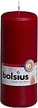 Fragrances, Perfumes, Cosmetics Cylindrical Candle, burgundy, 150/60 mm - Bolsius Candle