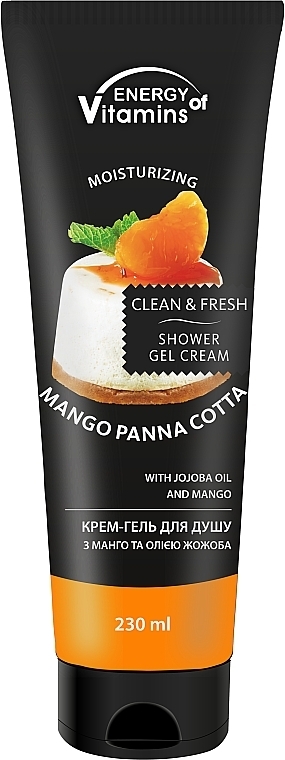Cream Shower Gel - Energy of Vitamins Cream Shower Gel Mango Panna Cotta — photo N2