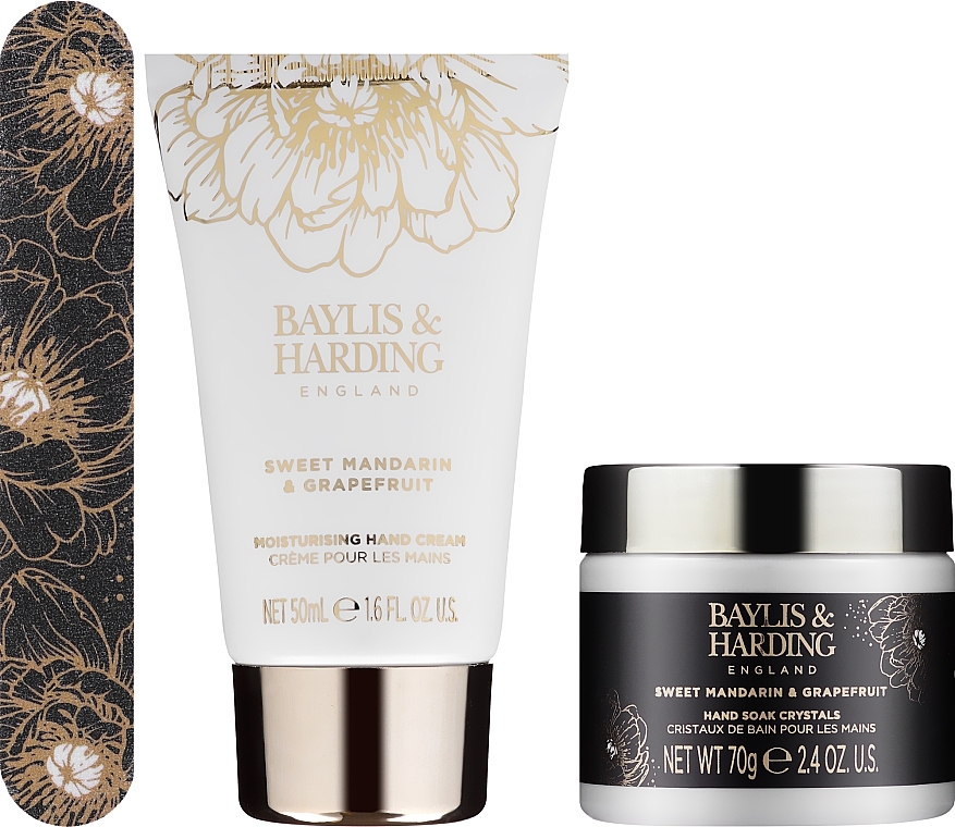 Set - Baylis & Harding Sweet Mandarin & Grapefruit (cr/50ml + salt/70g + nail/file) — photo N2