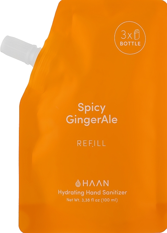 Spicy Ginger Ale Hand Sanitizer - HAAN Hydrating Hand Sanitizer Spicy Ginger Ale (refill) — photo N1