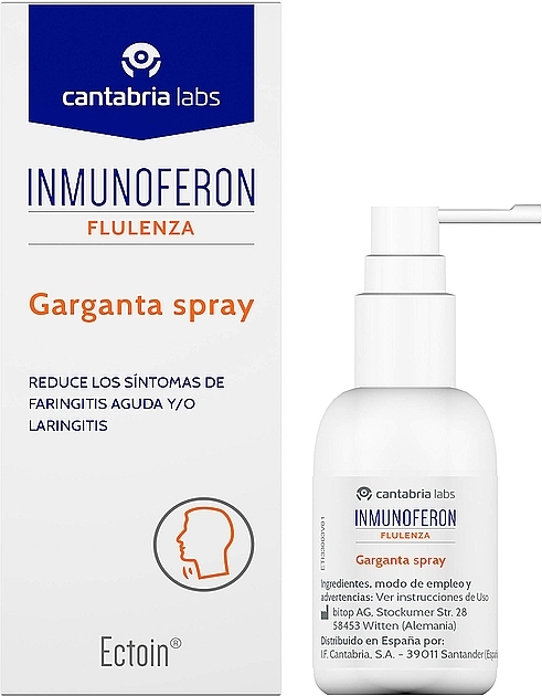 Throat Spray - Cantabria Labs Inmunoferon Flulenza Garganta Spray — photo N1