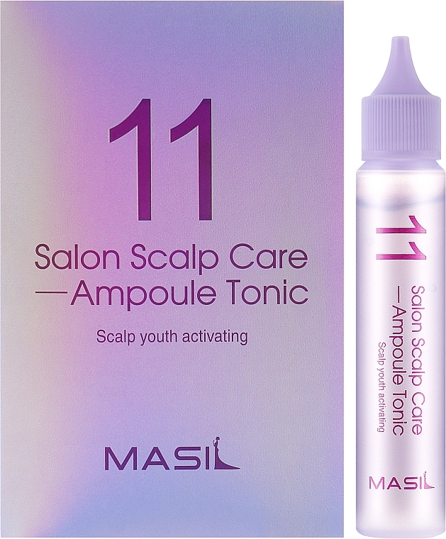 Refreshing Scalp Ampoule Tonic - Masil 11 Salon Scalp Care Ampoule Tonic — photo N7