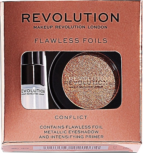 GIFT Set - Makeup Revolution Flawless Foils (eyeshadow/2g + primer/2ml)  — photo N1