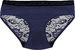 Fragrances, Perfumes, Cosmetics Women Lace Panties, dark blue - Moraj