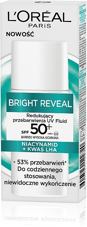 Sunscreen Face Fluid - L'Oreal Paris Bright Reveal Dark Spot UV Fluid SPF 50+ — photo N4