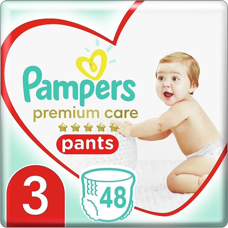 Premium Care Diaper Pants Midi 3 (6-11 kg), 48 pcs - Pampers — photo N10