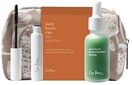 Fragrances, Perfumes, Cosmetics Set - Ere Perez Daily Boost Duo (ser/30ml + mascara/10ml + pouch)