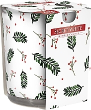 Fragrances, Perfumes, Cosmetics Scented Candle in Glass 'Secret White' - Bispol Scented Candle Secret White