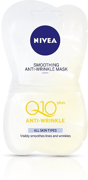 Smoothing Anti-Wrinkle Mask - NIVEA Visage Q10 Plus Anti-Wrinkle Smoothing Facial Mask — photo N1