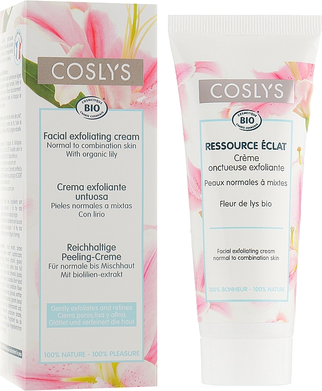 Exfoliating Face Cream with Lily Extract for Normal & Combination Skin - Coslys Facial Care Exfoliating Facial Cream With Lily Extract — photo N1