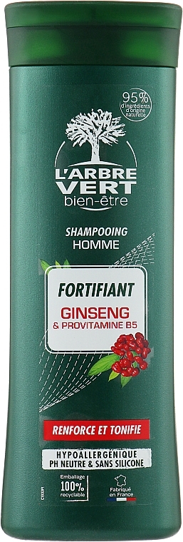 Men Strengthening Shampoo - L'Arbre Vert Strengthening Shampoo for Men — photo N14