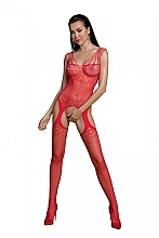 Bodystocking, ECO BS004, red - Passione — photo N1