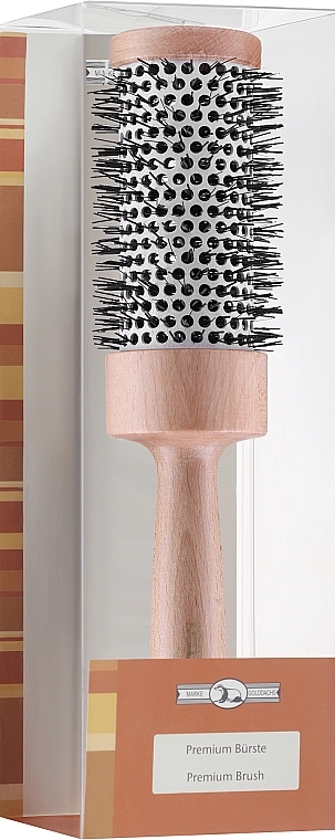 Thermal Brush, bylon bristles, ceramic, beech wood, 23.5 cm - Golddachs — photo N2