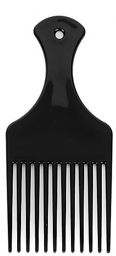 Afro Hairstyle Large Comb PE-403, 16.5 cm, black - Disna Large Afro Comb — photo N2
