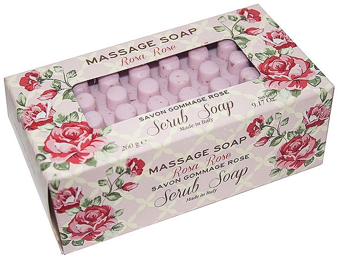 Rose Massage Scrub Soap - Gori 1919 Massage Scrub Soap Rose — photo N1