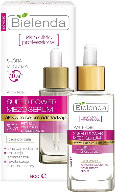 Active Rejuvenating Serum - Bielenda Skin Clinic Professional Mezo — photo N3