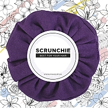 MakeUp - Knit Classic Scrunchie, Purple — photo N1