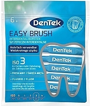 Fragrances, Perfumes, Cosmetics Interdental Brush, 0.6 mm, Pack of 6 - DenTek Easy Brush