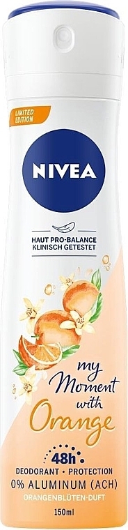 Deodorant - Nivea Women My Moment With Orange Spray — photo N1