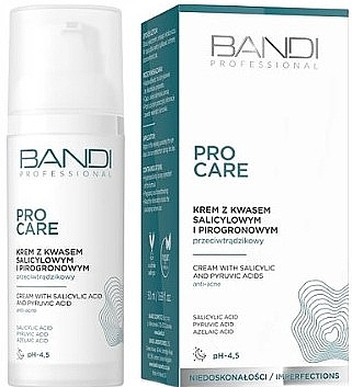 Face Cream with Salicylic & Pyruvic Acid - Bandi Professional Pro Care Salicylic And Pyruvic Acid Face Cream — photo N1