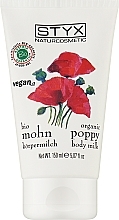 Fragrances, Perfumes, Cosmetics Poppy Body Milk - Styx Naturcosmetic Mohn Poppy Body Milk