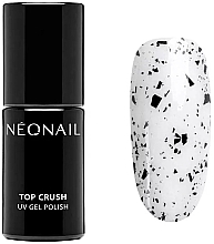 Top Coat - NeoNail Professional UV Gel Polish Top Crush Black Gloss — photo N2