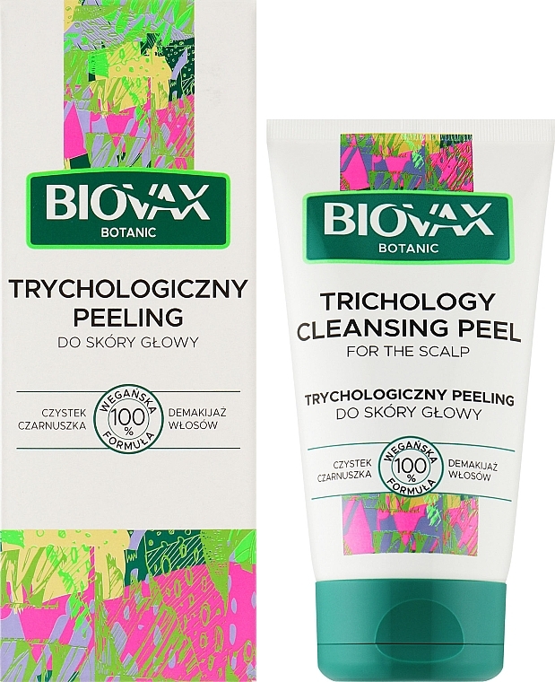 Trichological Sculp Scrub "Cistus and Black Cumin" - L'biotica Biovax Botanic Peeling — photo N2