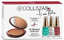 Fragrances, Perfumes, Cosmetics Set - Collistar Ti Amo Italia Cristalli Di Sole Kit (Powder/10g + Nail/3x6ml)