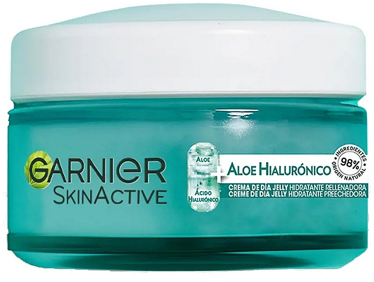 Moisturising Face Gel Cream - Garnier Skin Active Hyaluronic Aloe Moisturizing Jelly Day Cream — photo N3