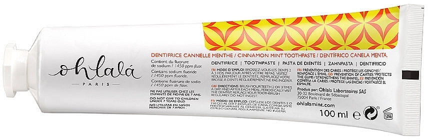 Cinnamon Mint Toothpaste - Ohlala Cinnamon & Mint — photo N3