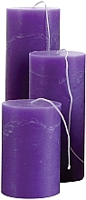 Fragrances, Perfumes, Cosmetics Giardino Benessere Set 3 Scented Welcome Candles Violet - Candle Set