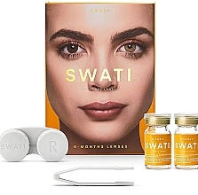 Fragrances, Perfumes, Cosmetics Colored Contact Lenses "Honey", 6 months - Swati 6-Months Hazel Coloured Lenses