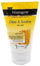 Face Mask - Neutrogena Clear & Soothe Clay Mask — photo N1