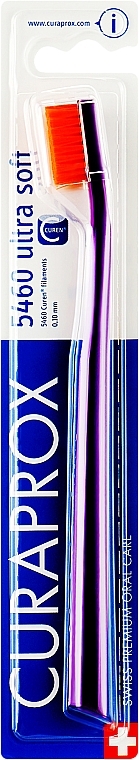 Ultra Soft Toothbrush, purple-orange - Curaprox — photo N1