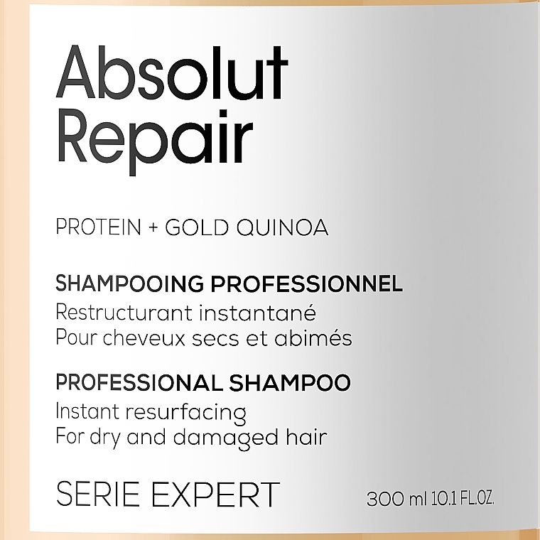 Hair Shampoo - L'Oreal Professionnel Absolut Repair Gold Quinoa +Protein Shampoo — photo N3