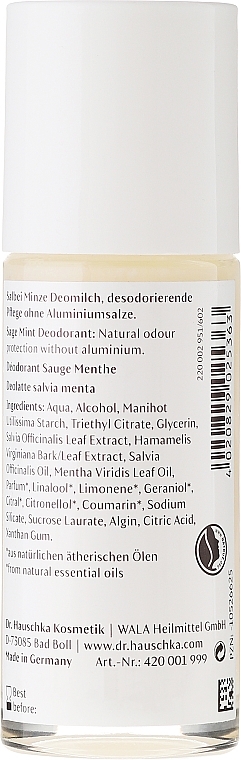 Body Deodorant "Mint & Sage" - Dr. Hauschka Sage Mint Deodorant — photo N2
