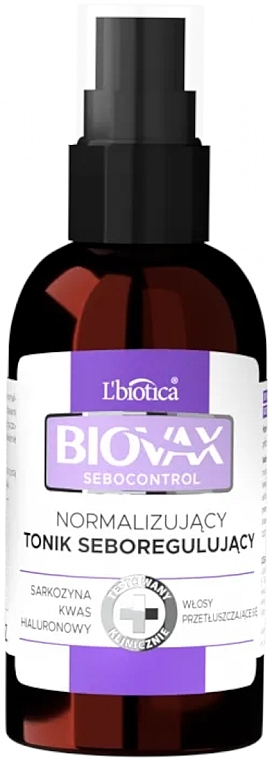 Trichological Scalp Tonic - Biovax Sebocontrol — photo N1