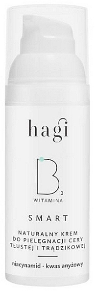 Natural Niacinamide Cream for Oily & Acne-Prone Skin - Hagi Cosmetics SMART B Face Cream for Oily and Acne Skin with Niacinamid — photo N16