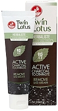 Fragrances, Perfumes, Cosmetics Black Whitening Charcoal Toothpaste - Twin Lotus Herbaliste Active Charcoal Toothpaste