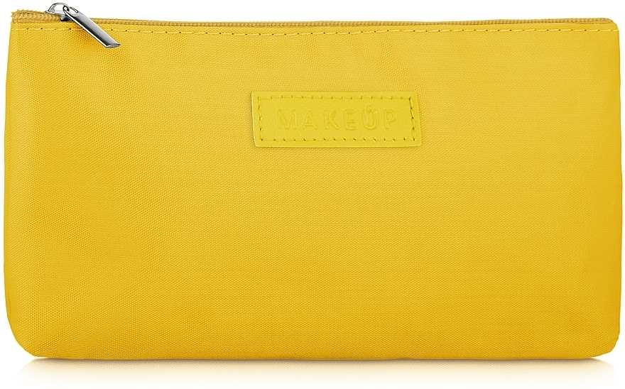 MakeUp - Girl's Travel Flat Beauty Bag, Yellow — photo N1