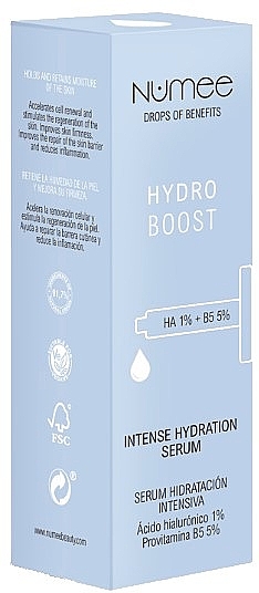 Instant Hydration Face Serum - Numee Drops Of Benefits Hydro Boost Intense Hydration Serum — photo N8