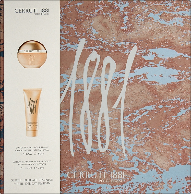 Cerruti 1881 Pour Femme - Set (edt/50ml + sh/gel/75ml) — photo N1