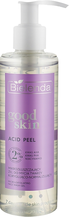 Corrective & Normalizing Micro-Exfoliating Facial Wash - Bielenda Good Skin Acid Peel Micro-Exfoliating Corrective & Normalizing Face Wash Gel — photo N3