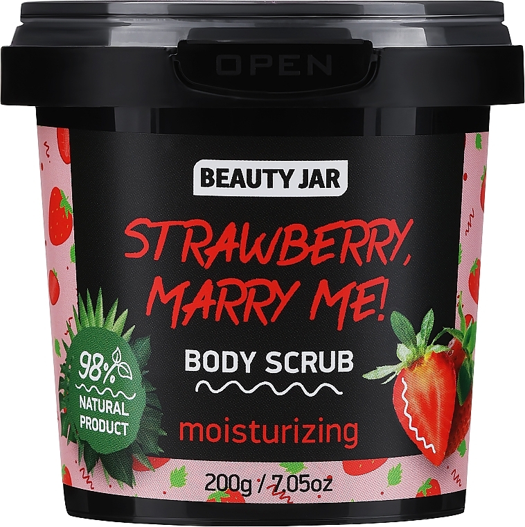 Moisturizing Body Scrub - Beauty Jar Strawberry, Merry Me! Body Scrub — photo N1